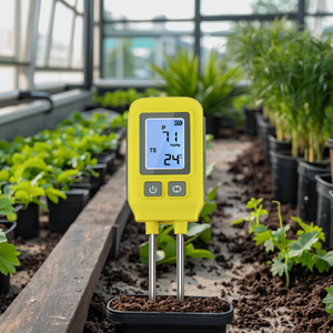 Tony sgs09 मिट्टी पोषक तत्व टेस्टर डिजिटल डिस्प्ले नाइट्रोजन/फास्फोरस/पोटेशियम नमी 0%-90% तापमान 0-60 एब्स + स्टेनलेस - Product Image 4