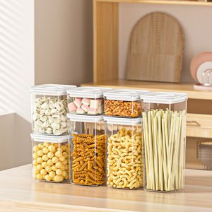 Boîtes scellées de qualité alimentaire, Grains et grains divers, Rangement de cuisine, Boîtes en plastique transparent - Product Image 1