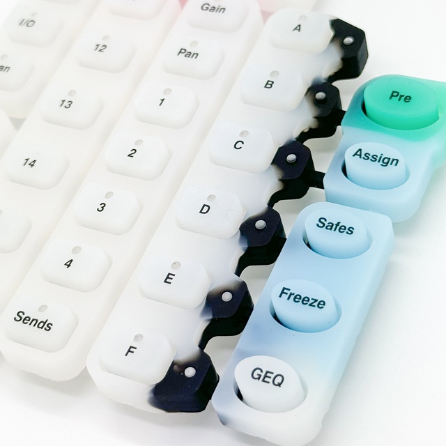 China Factory Custom Silicone Rubber Keypads Parts for Electronic Devices Remote Control Buttons Water-proof Durable