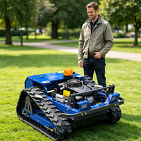 Tondeuse à gazon RC sur chenilles à essence pour pentes, machine de débroussaillage pour forêts, vergers et vignobles