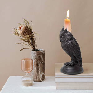 <strong>Owl</strong> Custom <strong>Candle</strong> <strong>Holders</strong> Wise Bird <strong>Candle</strong> <strong>Holders</strong> <strong>Owl</strong> Statues Enchanted Forest Decor <strong>Owl</strong> Gifts - Product Image 5