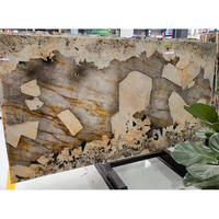Dalle de granit Patagonia brésilien rétroéclairé en pierre naturelle moderne personnalisée YDSTONE pour panneaux muraux et carreaux de sol