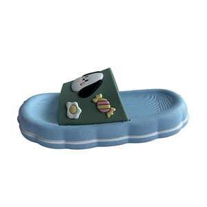 Sandalias de Casa con Punta Abierta y Suela Acolchada de EVA de 17MM, Diseño de Dibujos Animados en Azul Claro, Unisex, para Todas las Temporadas - Product Image 2