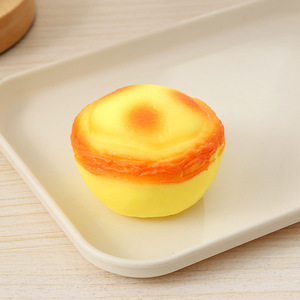 <b>Egg</b> Tart Simulation Squishy Slow Rebound Stress Relief Hand Squeeze <b>Toy</b> Kids Decompression <b>Toy</b> Wholesale - Product Image 2