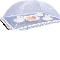 Couverture de table à manger pliable mouche anti-moustique Pop-up alimentaire couverture respirante pliable lavable filet alimentaire