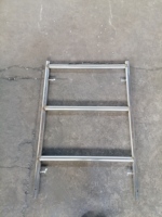 Estructura Principal de Andamio Galvanizado Tipo H con Escalera Integrada, Estructura de Andamio Tipo Puerta para Obras de Construcción