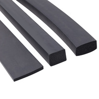 Bande carrée en mousse EPDM, bande en caoutchouc éponge EPDM, bande d'étanchéité marine étanche et anti-collision pour armoire de moteur
