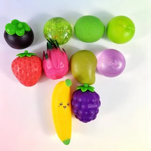 Jouet anti-stress en forme de fruit, jouet de simulation pour la relaxation, jouet à presser en forme de fruit, jouet fantaisie - Product Image 1