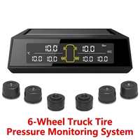 6-Rad-LKW TPMS Hochpräziser Externer Reifendruckmesser Ohne Programmierung 100% Kupferkern Lange Batterielaufzeit