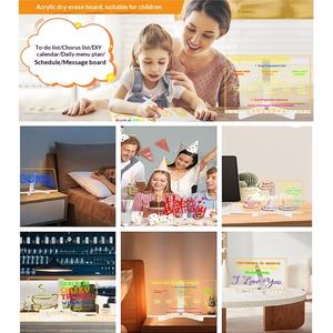 Yeni Akrilik Aydınlık Yazı Tahtası Yüksek Işık Geçirgenliği Taşınabilir çocuk Boyama El Yapımı DIY Grafiti - Product Image 3