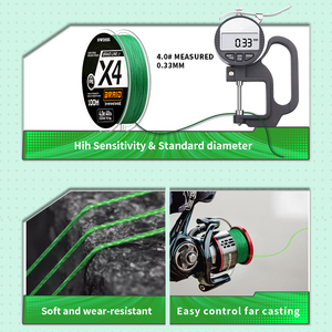 Kwdiss <span class=keywords><strong>สาย</strong></span>เบ็ดตกปลา6-100LB 6สียาว100เมตรแบบถักแข็งแรง - Product Image 3