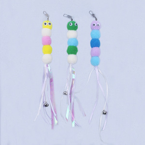 Cabezas de repuesto para varita de juguete para gatos de plástico con diseños de <span class=keywords><strong>mariposa</strong></span>, <span class=keywords><strong>oruga</strong></span> y ratón, con cascabel - Product Image 2