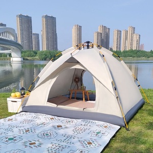 Tienda de campaña automática para acampar, 2-3/3-4 personas, playa al aire libre, tienda de refugio para peces, <span class=keywords><strong>Material</strong></span> Oxford, senderismo, tienda portátil impermeable a prueba de sol - Product Image 4