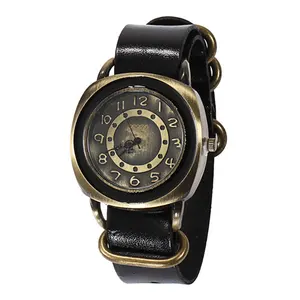 WJ-4265-2 genuine leather strap fashion vintage most popular wholesale cheap ladies wrist watches