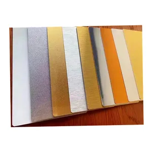 Hojas de letreros de oro/plata/Cobre/metal cepillado de tamaño personalizado espacios en blanco de sublimación de aluminio hoja de metal de aluminio blanco