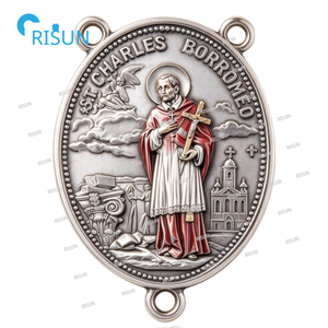 Collar con Colgante <span class=keywords><strong>de</strong></span> San Carlos <span class=keywords><strong>de</strong></span> Borromeo, Medalla Personalizada <span class=keywords><strong>de</strong></span> San Carlos <span class=keywords><strong>de</strong></span> Borromeo, Centro <span class=keywords><strong>de</strong></span> Rosario Católico Religioso - Product Image 6