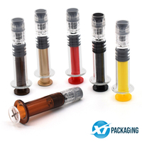 Vente en gros d'usine Verre borosilicate de haute qualité avec échelle précise Seringue de laboratoire cosmétique avec embout Luer Lock/cap Logo personnalisé