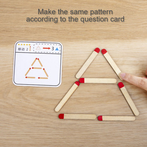 Montessori abbini puzzle <span class=keywords><strong>gioco</strong></span> di legno giocattoli fai da te geometria matematica <span class=keywords><strong>gioco</strong></span> da tavolo di pensiero partita <span class=keywords><strong>logica</strong></span> formazione giocattoli educativi per i bambini - Product Image 3