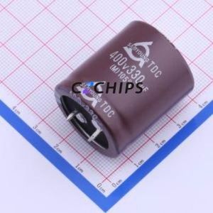 TDC 400V330 30*35 Snap-in Aluminum Electrolytic Capacitor Through hole Component (THT),D30xL35mm 330uF 20% 400V 10mm - Product Image 1