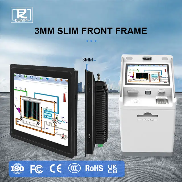 Ratio Open Frame Industrial Capacitive 10.1 17 Inch High Brightness Touch Screen Computer Monitor Panel PC