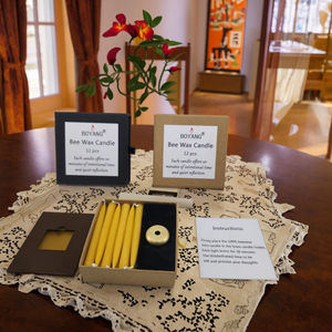 100% naturale fatto a mano <span class=keywords><strong>api</strong></span> puri <span class=keywords><strong>cera</strong></span> conica pilastro <span class=keywords><strong>candele</strong></span> in ottone portacandele senza fumo Mini <span class=keywords><strong>candele</strong></span> coniche <span class=keywords><strong>per</strong></span> natale - Product Image 6