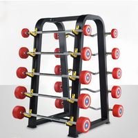 Barre de musculation en acier recouvert de caoutchouc, droite ou courbée, OEM ODM personnalisée, 20kg/10kg, 120cm/90cm, pour l'entraînement de force en salle de sport
