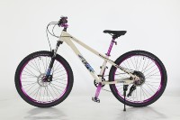 Vélo de montagne HAOAYOU 26 pouces, 10 vitesses, en alliage d'aluminium, suspension avant, frein U, pneu de 2,5 pouces, cadre entièrement amorti, frein à disque double, cross