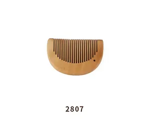 Private Label Wooden Combs Wide Tooth Styling Wide Tooth Comb Custom Logo Bamboo Wooden Branded Hair Comb