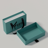 Boîtes cadeaux personnalisées avec logo pour perruques, boîte à tiroir en carton rigide, coulissante, recyclable, avec poignée en ruban