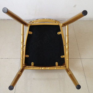 เก้าอี้จัดงานแต่งงานนโปเลียนสีน้ำตาลซ้อนกันได้ทนทานดีไซน์ทันสมัย - Product Image 6