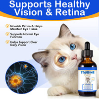 Gotas Líquidas de Taurina para Gatos 60ml, Suplemento de Aminoácidos Esenciales para la Función Cardíaca, Cuidado de la Visión, Salud y Bienestar de Mascotas