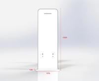 UHF 860-960 MHZ RFID bibliothèque porte système antivol uhf rfid lecteur porte pour super marché