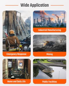 Aikesi Gás Detector 4 Gás Monitor para H2S CO LEL e O2 com Vibração Visual e Audible Alarmes Gás Detector - Product Image 6