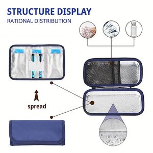 Étui de transport isotherme pour insuline, très populaire, organisateur diabétique isolé, portable et durable pour stylo à insuline et 3 blocs de glace. - Product Image 3