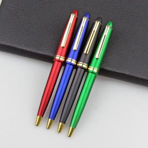 Luxury Sports-Style Plastic Business Stationery Custom Logo <b>Gold</b> Outline 1.0mm Ballpoint <b>Pen</b> - Product Image 2
