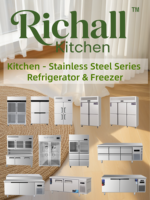 Réfrigérateur professionnel en acier inoxydable à 2 portes, refroidissement direct, sans givre, avec plan de travail et congélateur sous comptoir pour cuisine de restaurant