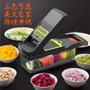 Coupe-légumes multifonctionnel, trancheuse à pommes de terre, hachoir, râpe, outil de cuisine, matériau ABS, origine Wenzhou - Product Image 1