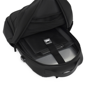 Trọng lượng nhẹ công suất cao chống trộm máy tính xách tay Ba lô đôi Đứng đầu dây kéo biểu tượng tùy chỉnh phong cách kinh doanh USB không thấm nước PU - Product Image 5