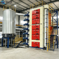 Réacteur de pyrolyse pour la transformation de pneus usagés, produits plastiques, huiles lubrifiantes, déchets ménagers et boues en huile combustible, par procédé avancé.