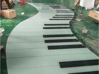 Decoración Interactiva para Fiestas, Pantalla DMX512, Fondo de Escenario, Piano, Alfombra Disco IP67, Espejo, Baldosas LED 3D para Pista de Baile, Luces para Bodas