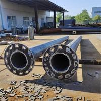 Lámpara de poste cuadrada cónica redonda cónica de postes de acero de alumbrado público usado de metal galvanizado solar decorativo al aire libre