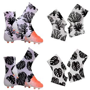 La tacchetta personalizzata pura copre la tacchetta da Football americano di colore bianco nero con tacchetta bianca personalizzata copre il calcio americano - Product Image 1
