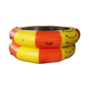 New High Quality Inflatable Floating Water Park Outdoor With Ladder Inflatable Water Trampoline For Pool