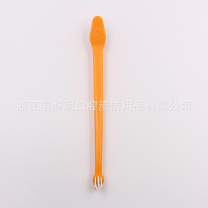 Brosse à dents pour animaux de compagnie avec têtes grandes et petites, manche long de 17,6 cm, outil de toilettage manuel en plastique pour usage général - Product Image 1