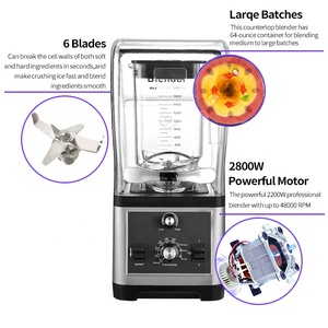 Best High Power <b>Table</b> Countertop Blender Top Magic Smoothies Mixer Fresh Blender Countertop Blenders - Product Image 4