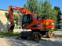 Excavadora de ruedas DOOSAN 150W de Corea, Deawoo DOOSAN DH 150W-7, excavadora de ruedas