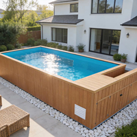 Piscines en conteneurs de 20 et 40 pieds, piscines de jardin personnalisables, piscines sur toit
