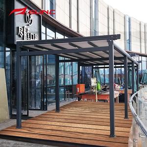 SUNC 3x3 Pergola noire et blanche gazébo moderne, Pergola d'extérieur avec toit rétractable, Pergola en aluminium, <span class=keywords><strong>ombre</strong></span> non revêtue - Product Image 3