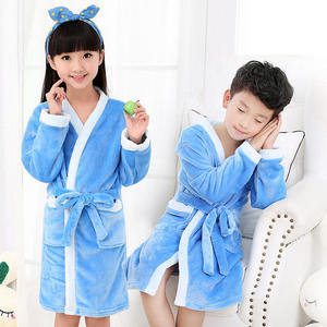 <span class=keywords><strong>Pijamas</strong></span> con logotipo personalizado para niños, ropa de dormir de secado rápido para niñas, bata de baño de microfibra, venta al por mayor - Product Image 6