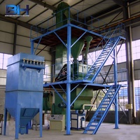 Usine de fabrication d'adhésif pour carreaux de céramique de 5 à 8 tonnes par heure pour les matériaux de construction de base